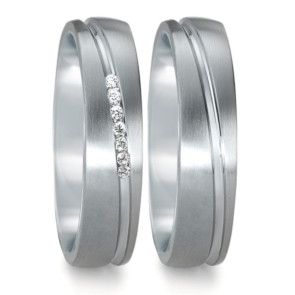 Wedding Ring Stainless steel Zirconia