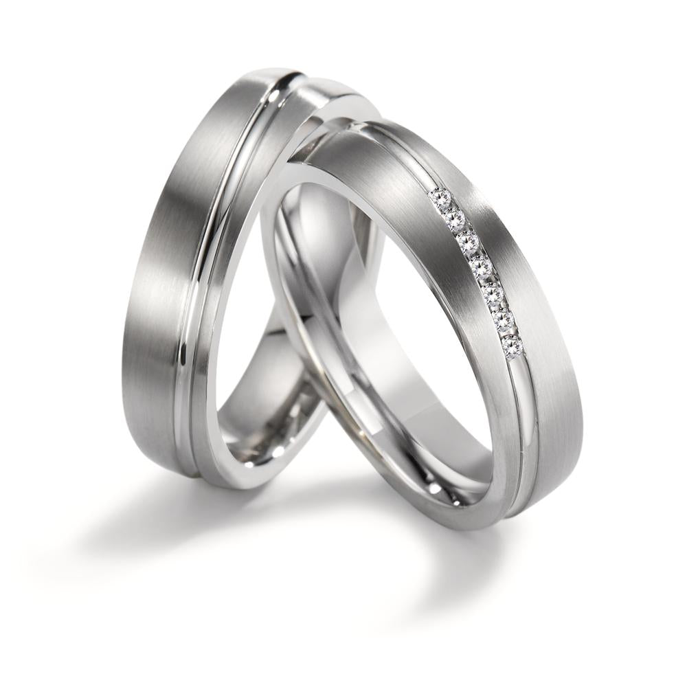 Wedding Ring Stainless steel Zirconia