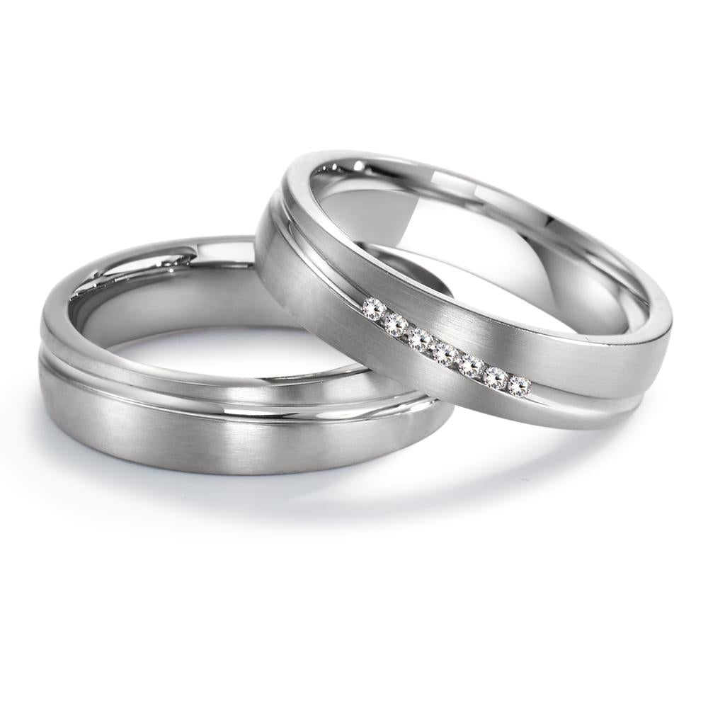 Wedding Ring Stainless steel Zirconia