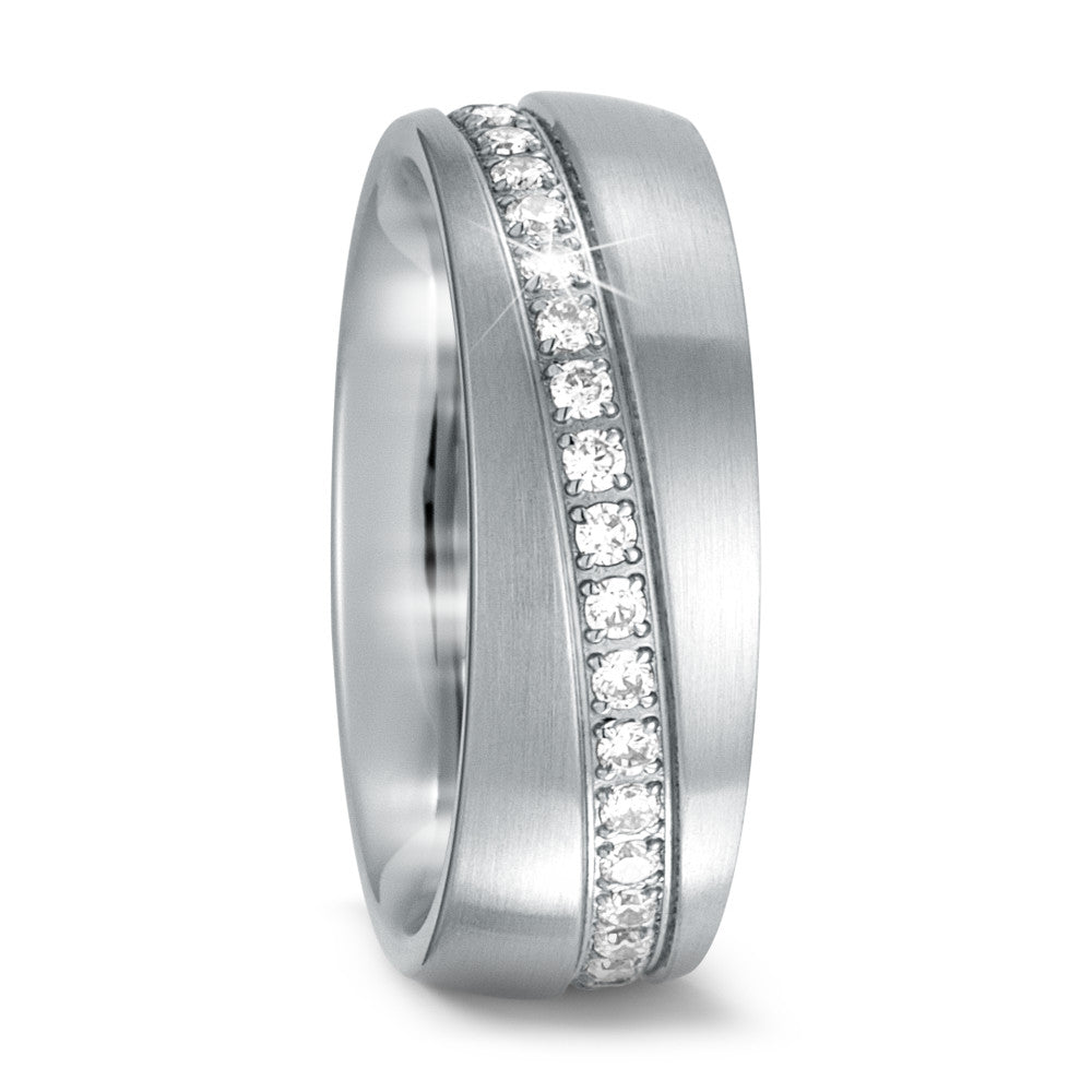 Wedding Ring Stainless steel Zirconia