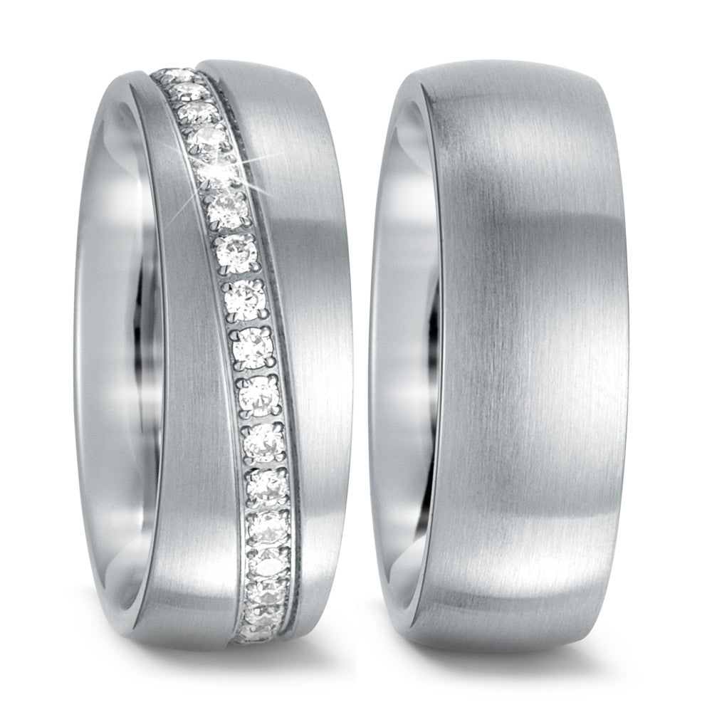 Wedding Ring Stainless steel Zirconia