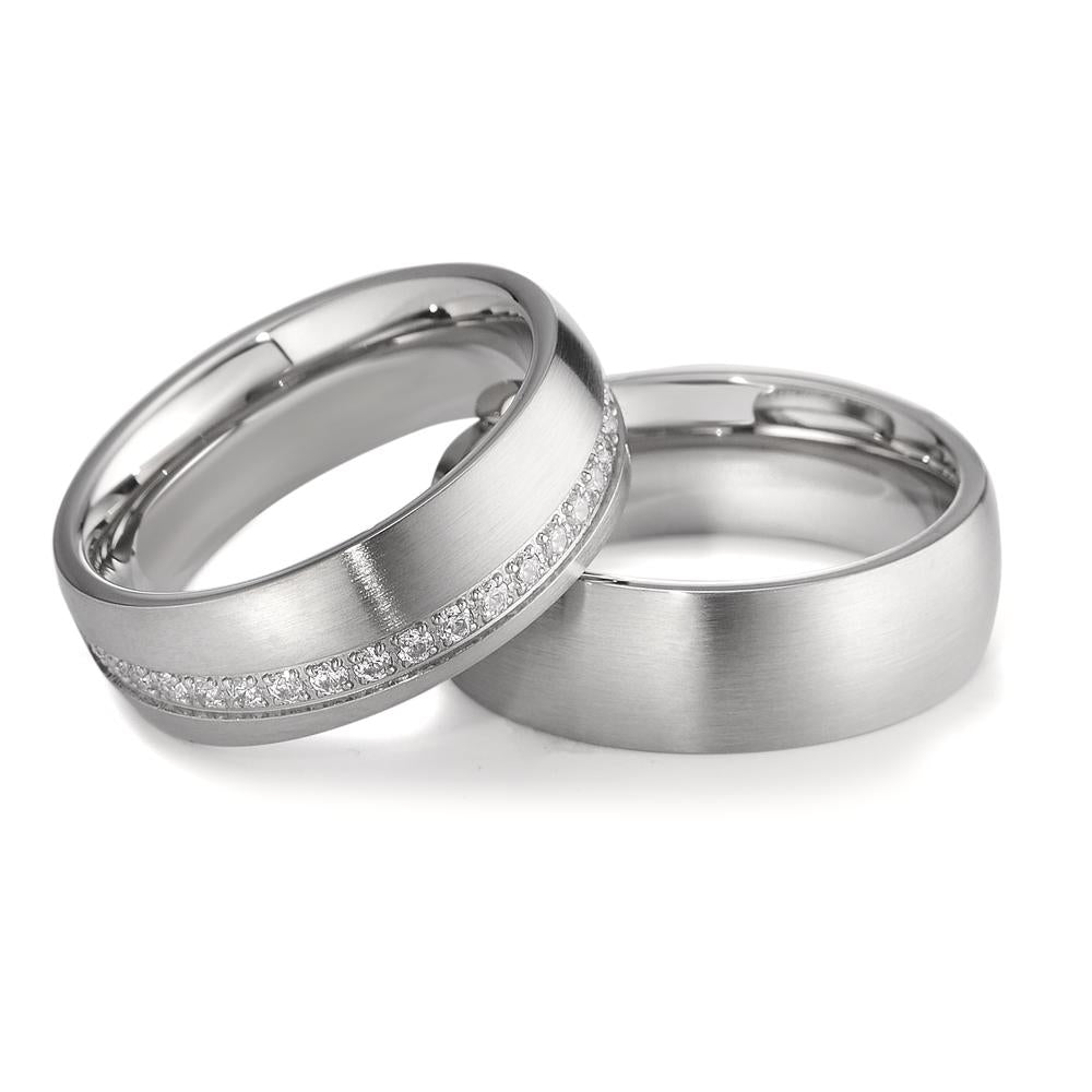 Wedding Ring Stainless steel Zirconia