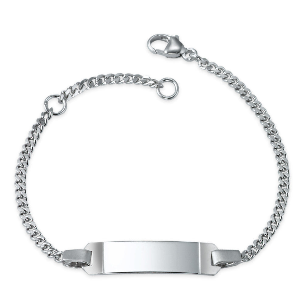 Engravable bracelet Silver Rhodium plated 12-14 cm