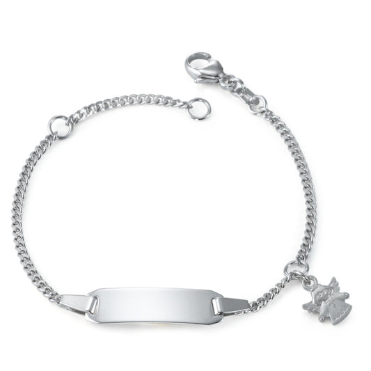 Engravable bracelet Silver Rhodium plated Guardian Angel 12-14 cm