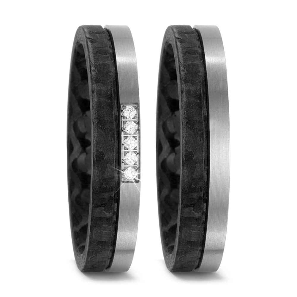 Wedding Ring Titanium, Carbon