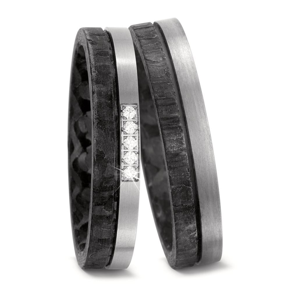 Wedding Ring Titanium, Carbon