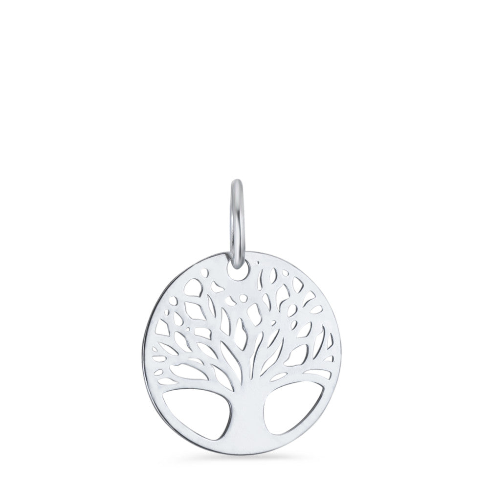 Pendant Silver Rhodium plated Tree Of Life Ø15 mm