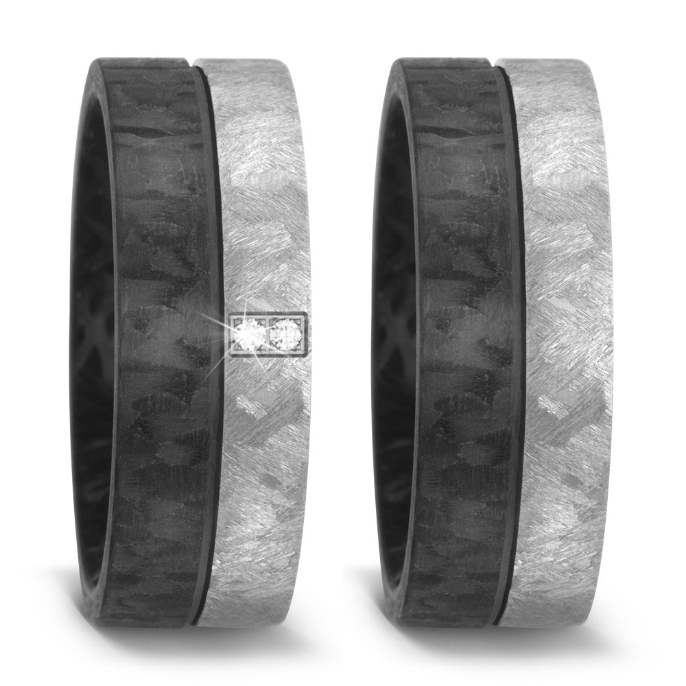 Wedding Ring Titanium, Carbon