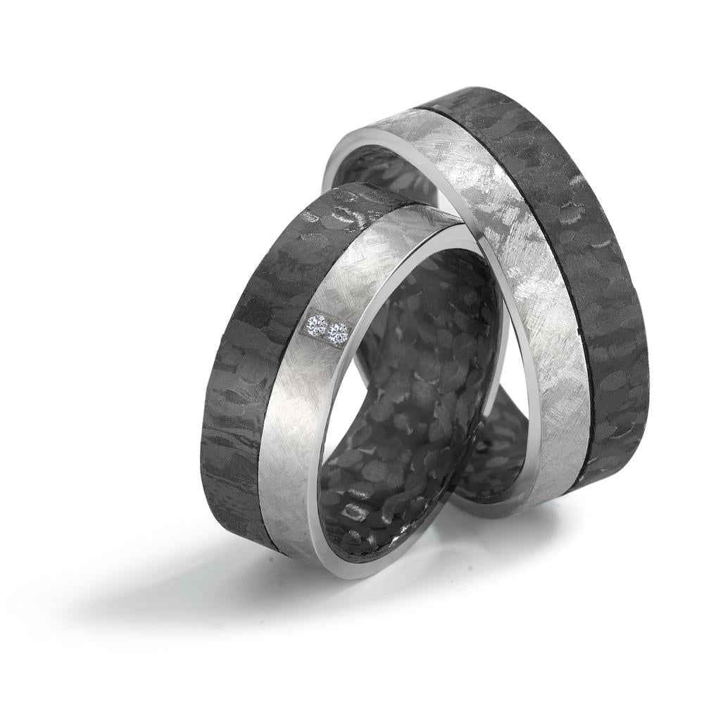 Wedding Ring Titanium, Carbon