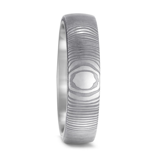 Wedding Ring Damascus steel, Titanium