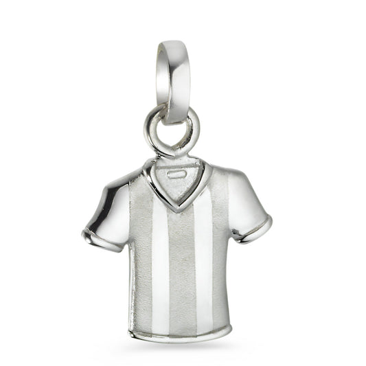 Pendant Silver Rhodium plated Football