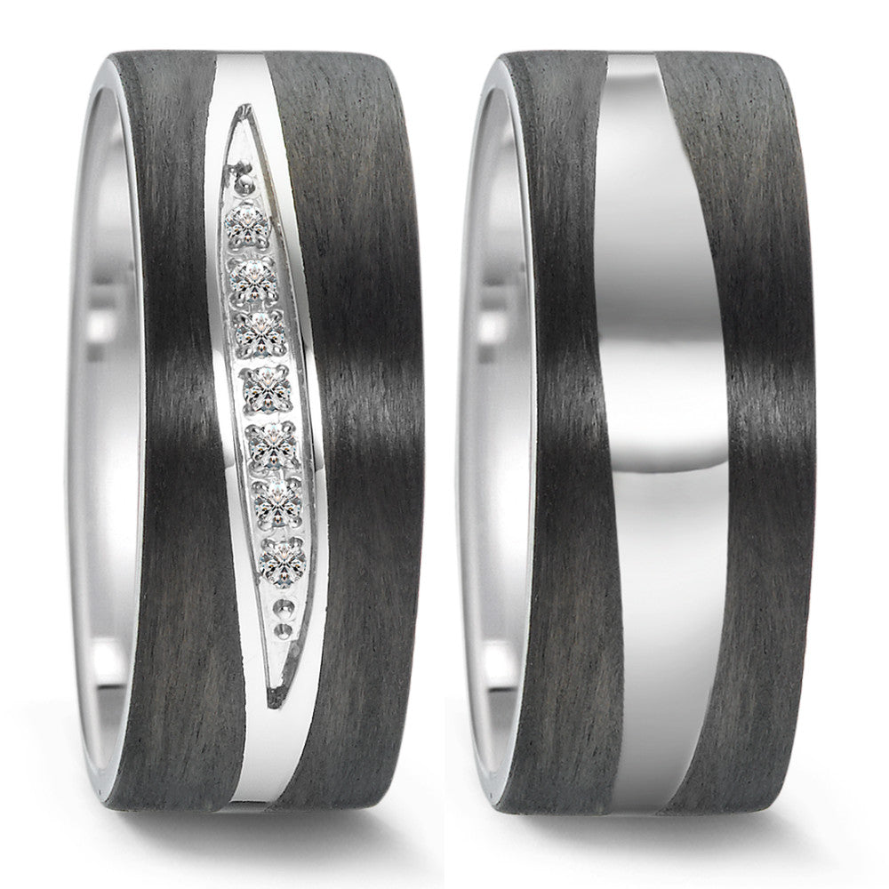 Wedding Ring Stainless steel, Carbon