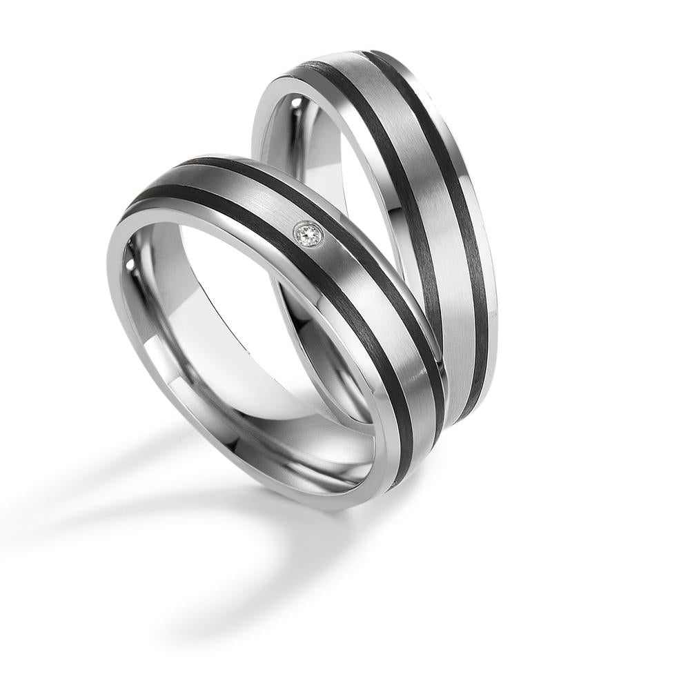 Wedding Ring Stainless steel, Carbon