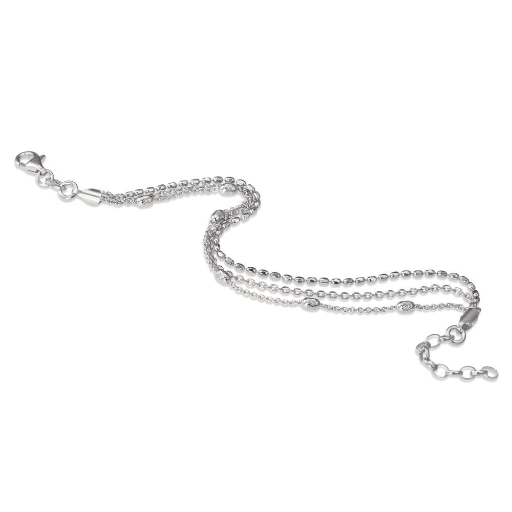 Bracelet Silver Rhodium plated 16-19 cm