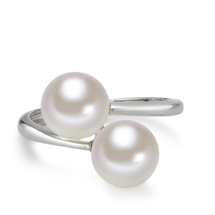 Ring 18k White Gold Freshwater pearl