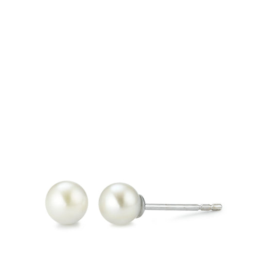 Stud earrings 18k White Gold Freshwater pearl