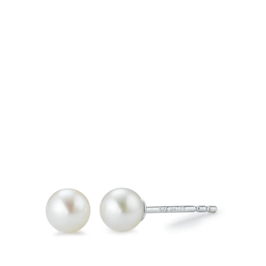 Stud earrings 18k White Gold Freshwater pearl