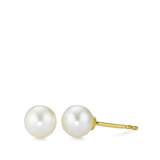 Stud earrings 18k Yellow Gold Freshwater pearl