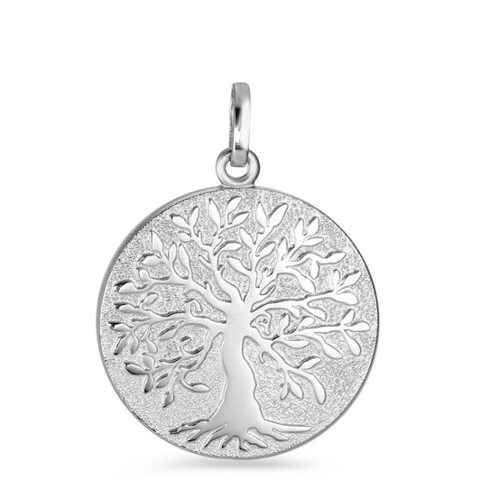 Pendant Silver Rhodium plated Tree Of Life Ø26 mm