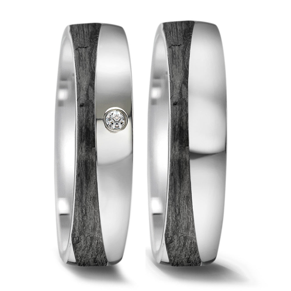 Wedding Ring Stainless steel, Carbon