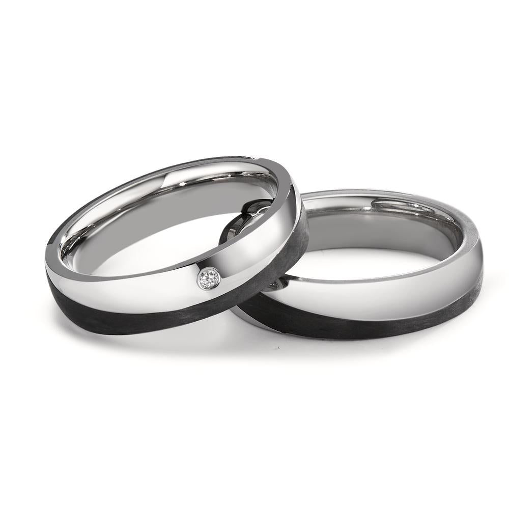 Wedding Ring Stainless steel, Carbon