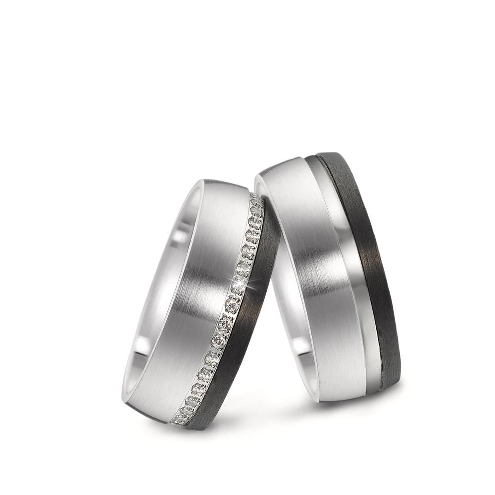 Wedding Ring Stainless steel, Carbon