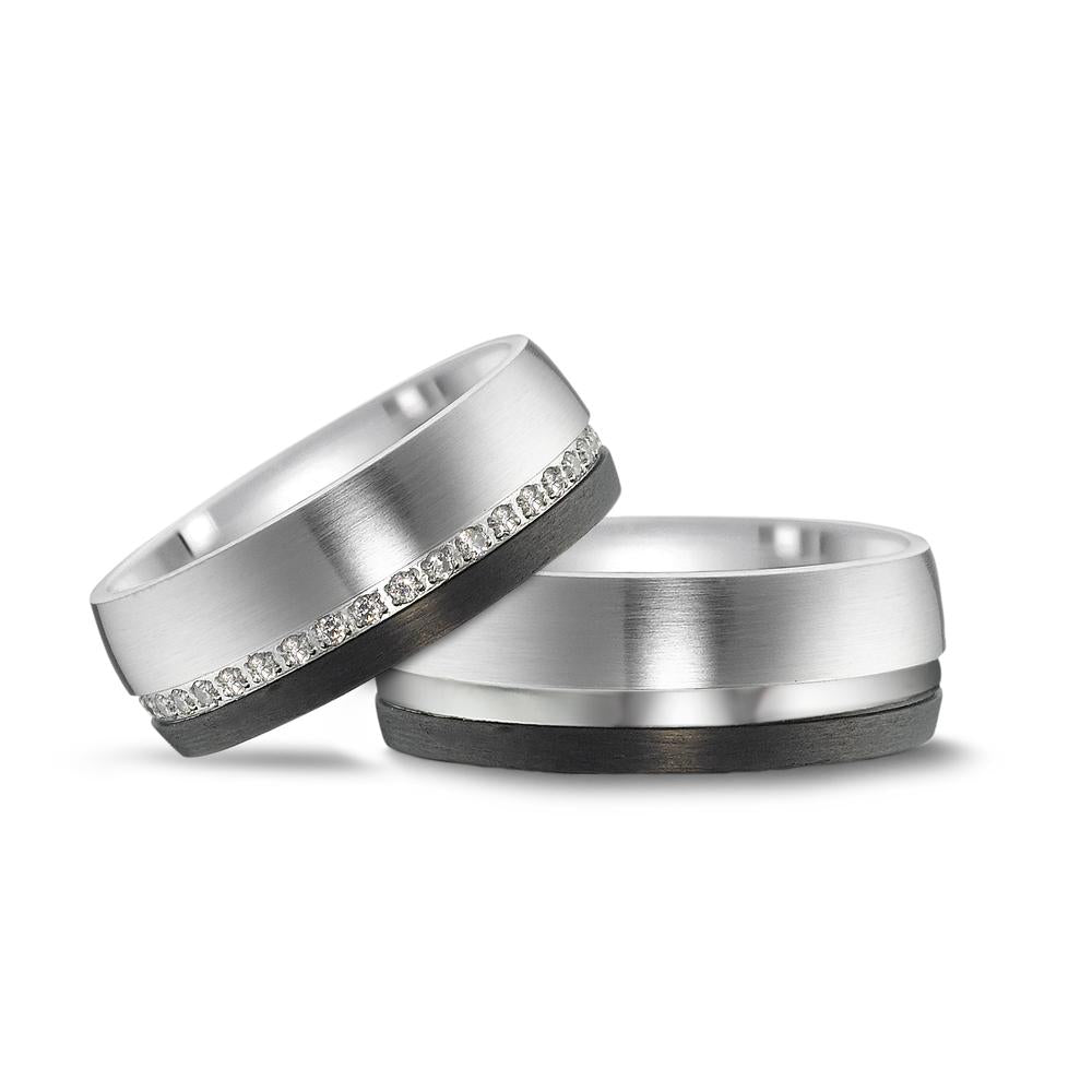 Wedding Ring Stainless steel, Carbon