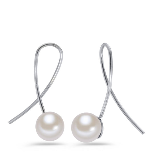 Drop Earrings Stainless steel Shining pearls