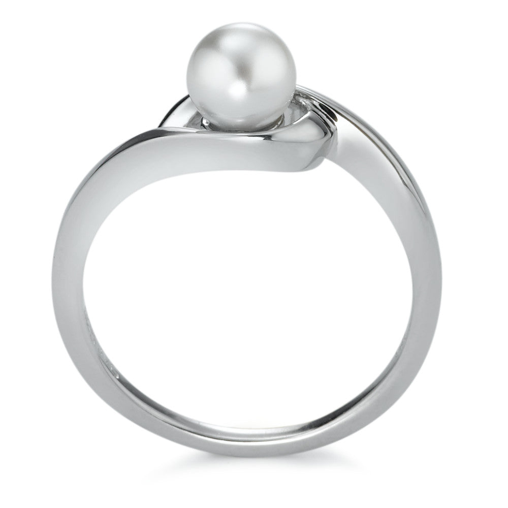 Ring Silver Rhodium plated Shining pearls