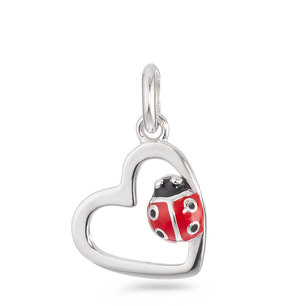 Pendant Silver Rhodium plated Ladybird