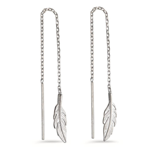 Threader Earrings Silver Rhodium plated