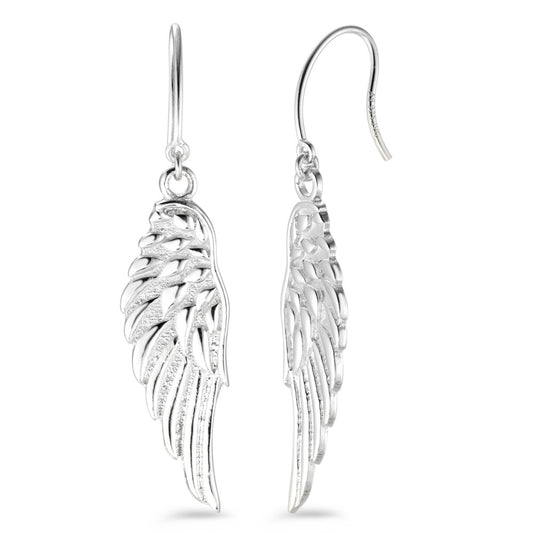 Drop Earrings Silver Wing