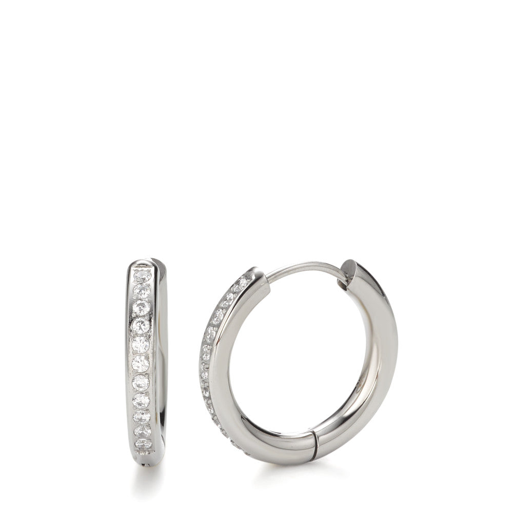 Hinged hoop Stainless steel Zirconia 22 Stones