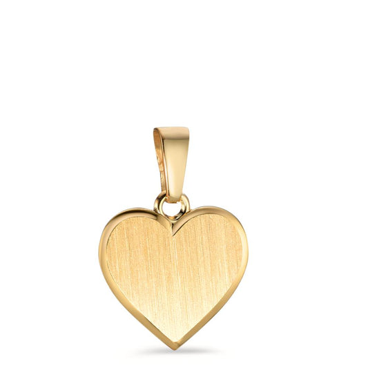 Engravable pendant 9k Yellow Gold Heart Ø10 mm