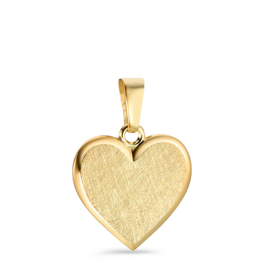 Engravable pendant 9k Yellow Gold Heart Ø12 mm