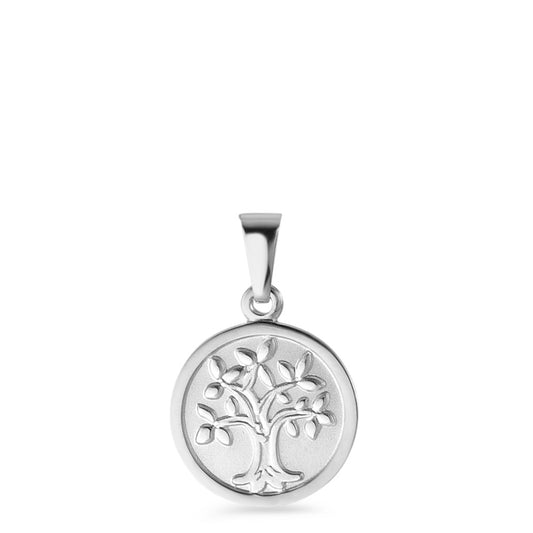 Pendant Silver Rhodium plated Tree Of Life Ø12 mm