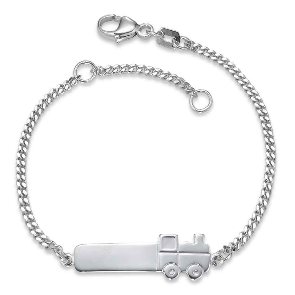 Engravable bracelet Silver Rhodium plated 12-14 cm