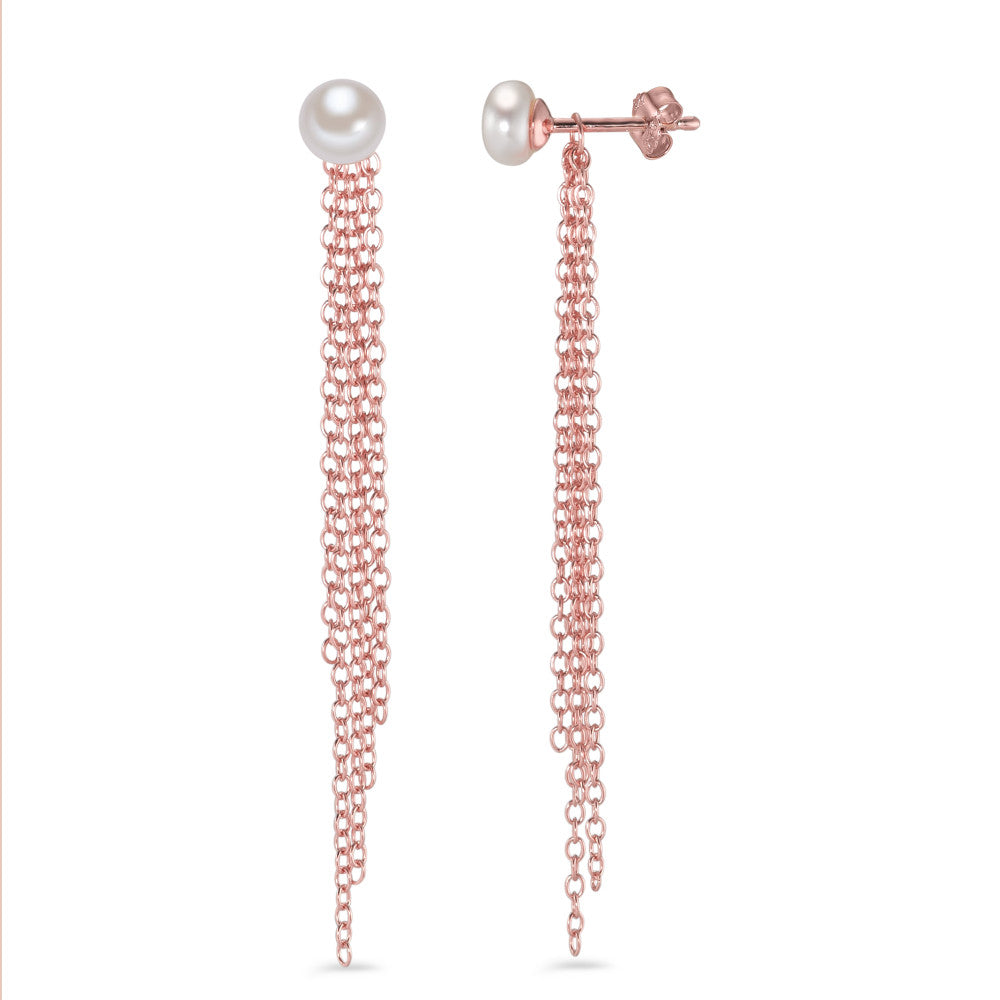 Drop Earrings Silver Rose Gold plated Freshwater pearl