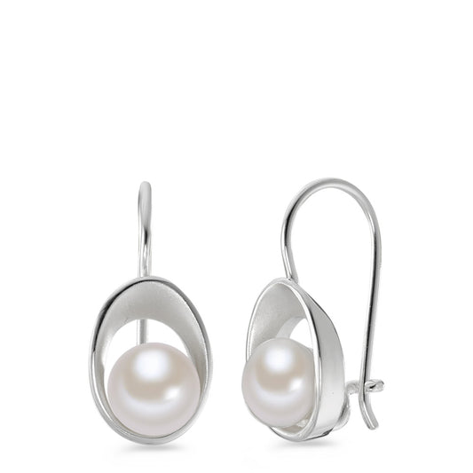 Drop Earrings Silver Freshwater pearl