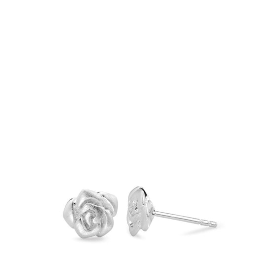 Stud earrings Silver Rose Ø8 mm