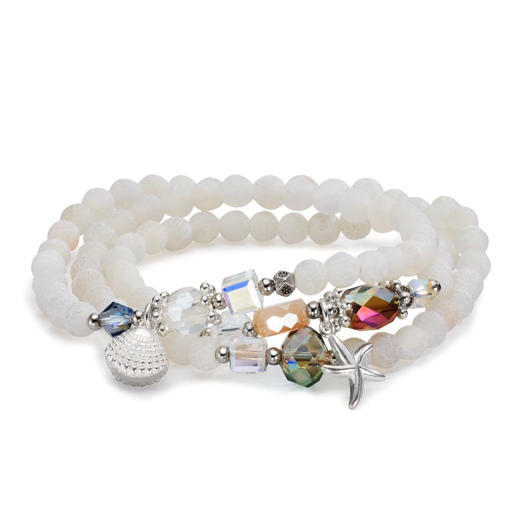 Bracelet Silver Agate White 20 cm