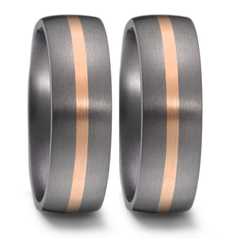 Wedding Ring Tantal 999, 14k Rose Gold