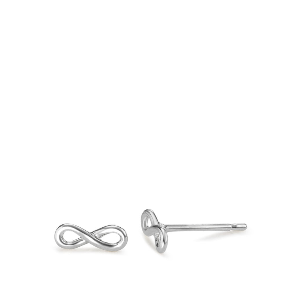 Stud earrings 18k White Gold Infinity