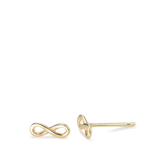 Stud earrings 18k Yellow Gold Infinity