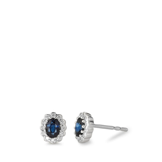 Stud earrings 18k White Gold Diamond White, 0.12 ct, 26 Stones, brilliant, w-si