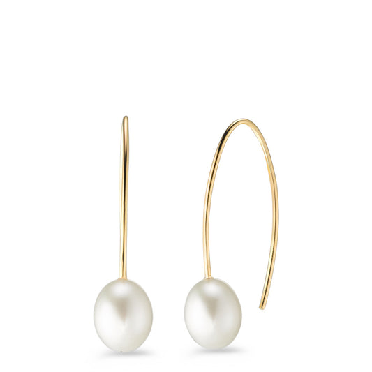 Drop Earrings 9k Yellow Gold Freshwater pearl