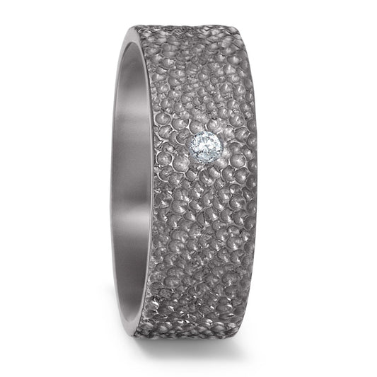 Wedding Ring Tantal 999 Diamond 0.03 ct, w-si