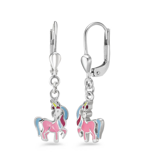 Drop Earrings Silver Rhodium plated Unicorn