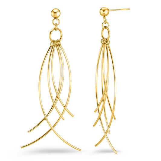 Drop Earrings Stainless steel Yellow IP coated