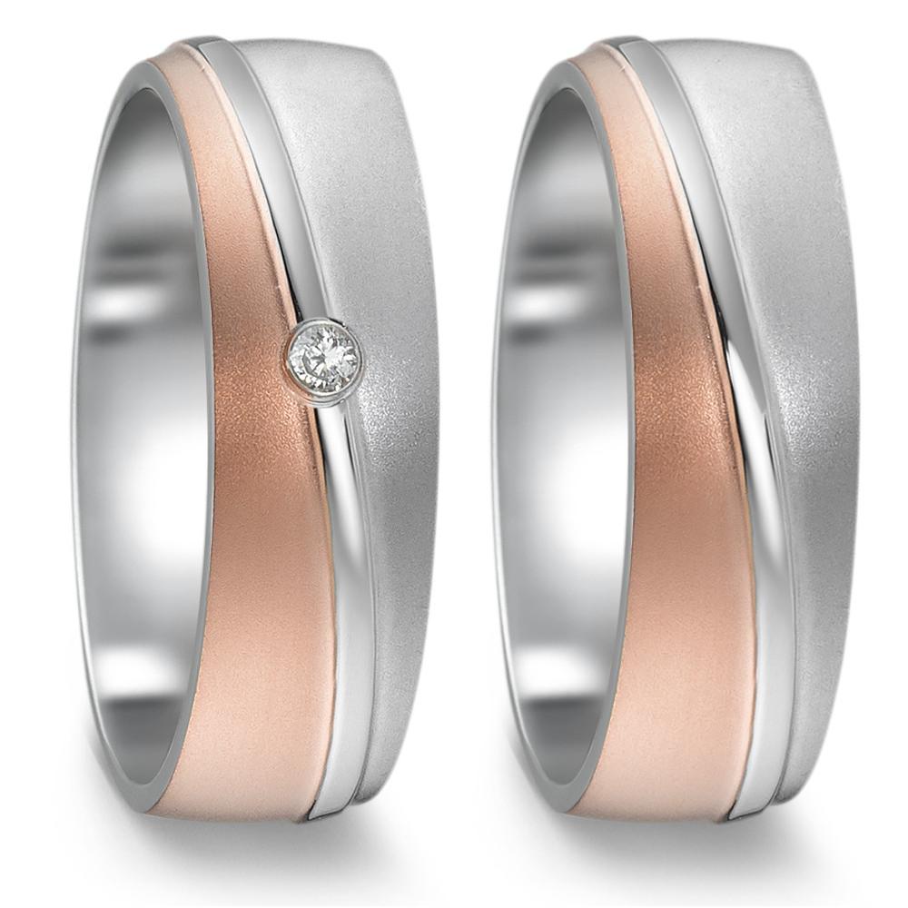 Wedding Ring Stainless steel Rose IP coated